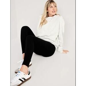 NWOT High Waisted Fleece-Lined Leggings S